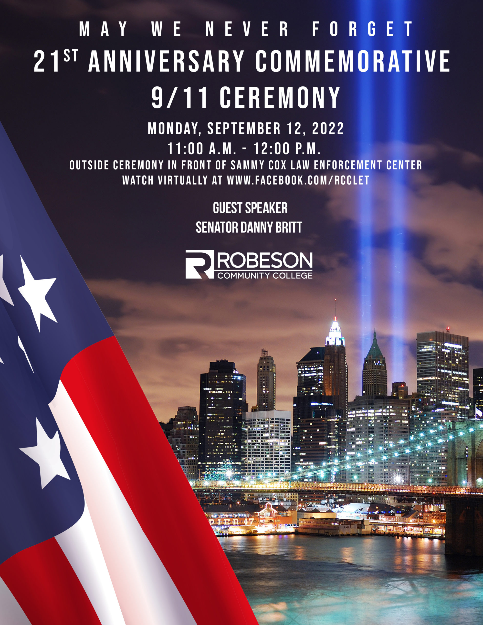 9/11 Ceremony planned at Robeson Community College Robeson Community