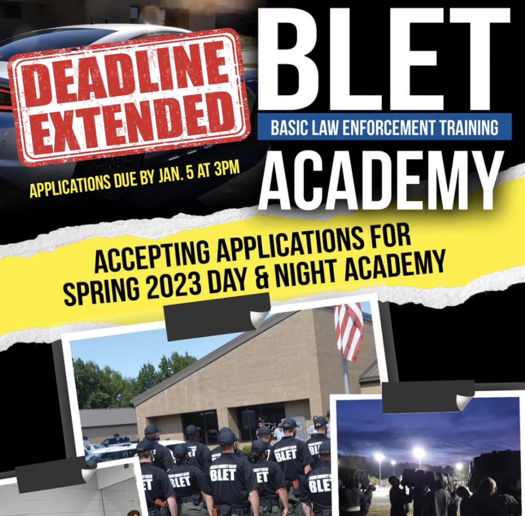 RCC Extends Deadline for BLET Academy to January 5 Robeson Community