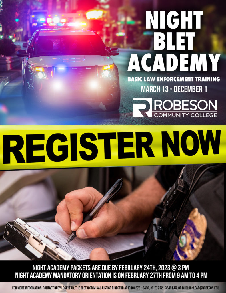 Basic Law Enforcement Training Academy | Robeson Community College ...