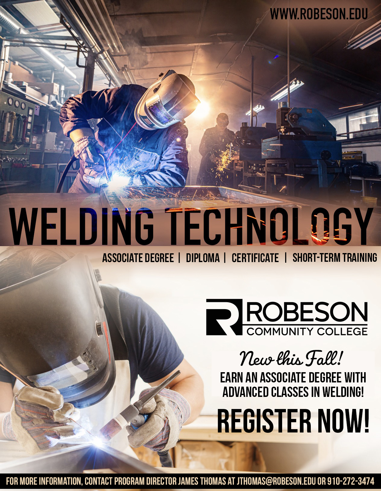 Associate Degree pathway added to RCC’s Welding program | Robeson ...